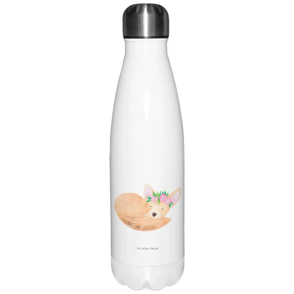 Thermosflasche Wüstenfuchs Blumenkranz reiseflasche, thermobottle, Trinkflasche Isoliert, Thermos, Trinkflasche, Edelstahlflasche, thermo trinkflasche, metallflasche, isolier trinkflasche, isolierflaschen, Thermoflasche, edelstahl wasserflasche, wanderflasche, Isolierflasche, Thermosflasche, Trinkbehälter, flasche aus edelstahl, Wasserflasche, isolierbehälter, Edelstahl Trinkflasche, thermosflaschen, Getränkeflasche, thermobehälter, trinkflaschen, Thermoflasche Edelstahl, Trinkgefäß, Outdoorflasche, edelstahl isolierflasche, Vakuumflasche, Afrika, Wildtiere, Blumenkranz, Wüste, Blumen, Glücklich, Wüstenfuchs
