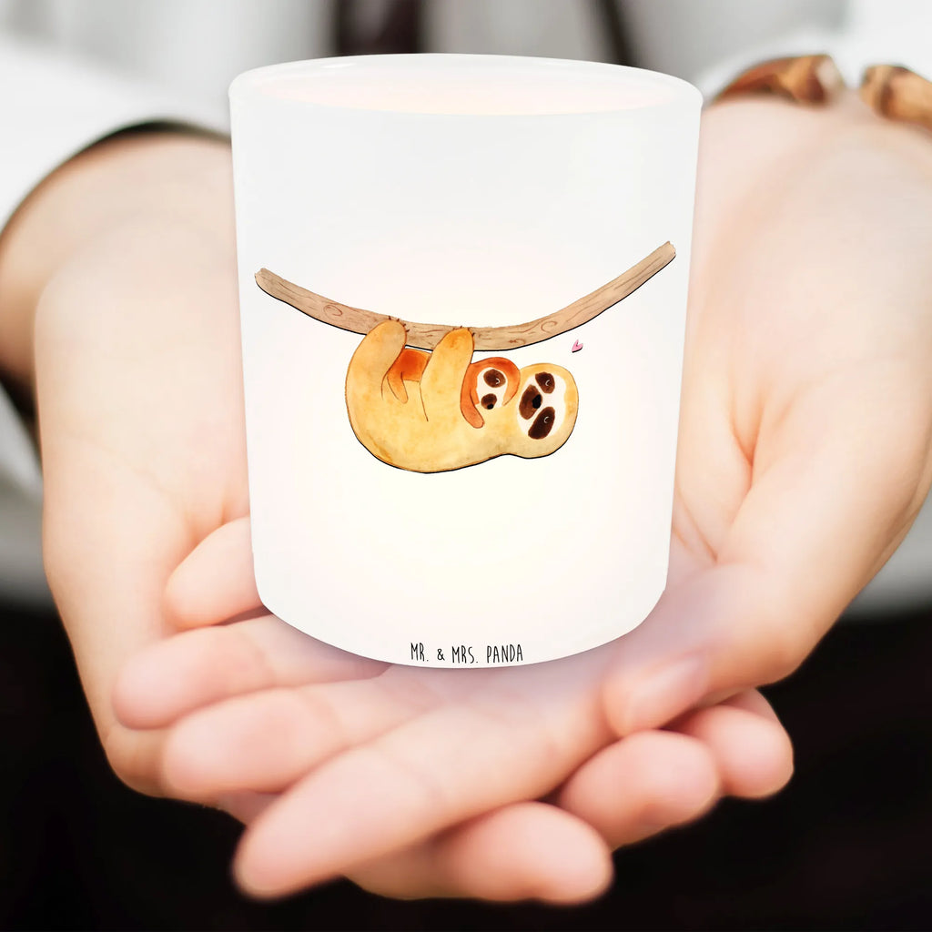 Lantern sloth child Wind light, glass tealight, tealight holder, Sloth, sloth, trend animal, love, mother, baby, child, mom, birth