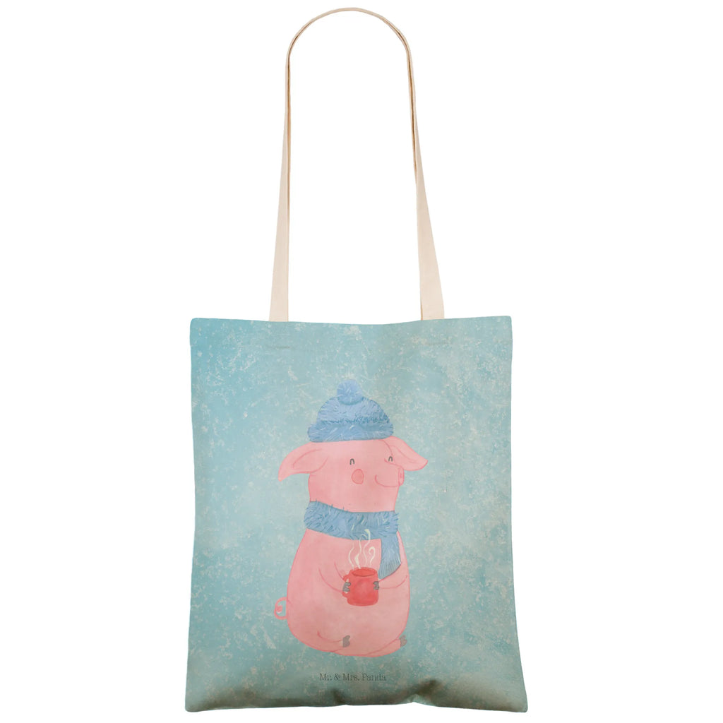 Shopping bag piggy Mulled wine shopper, cloth bag, cotton bag, bag, shoulder bag, Carrier bag, pouch, Winter, Christmas, Christmas time, snow, saying, Christmas market, mulled wine, drunk