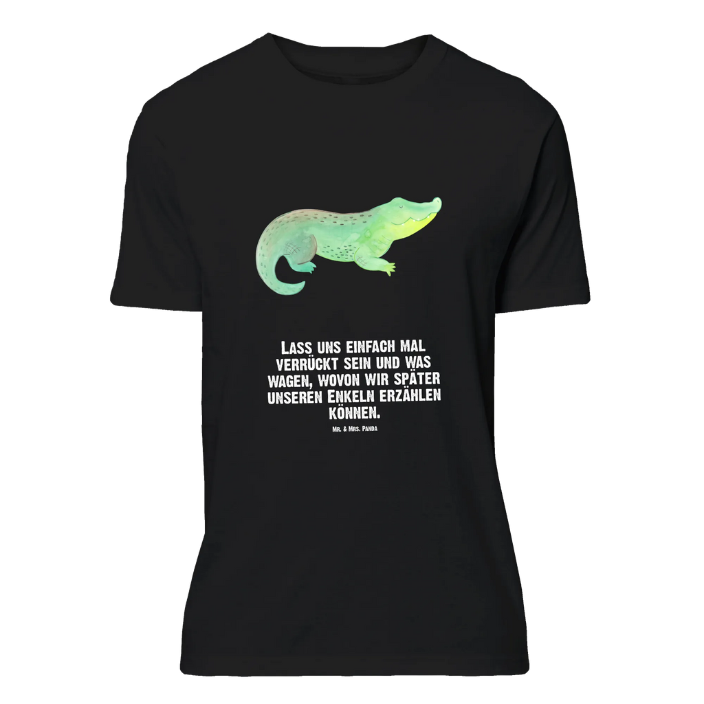 T-Shirt Standard Krokodil Tshirt, Nachthemd, Damen, Lustiges T-Shirt, T-Shirt, Herrn, Schlafshirt, Jubiläum, Shirt, T-Shirt mit Spruch, Junggesellenabschied, Geburstag, Meer, Urlaub, Meerestiere, Reiselust, Abenteuerlust, Freundin, Lieblingsmensch, Verrückt sein, Krokodil, Beste Freundin, Krokodile, Spontan sein