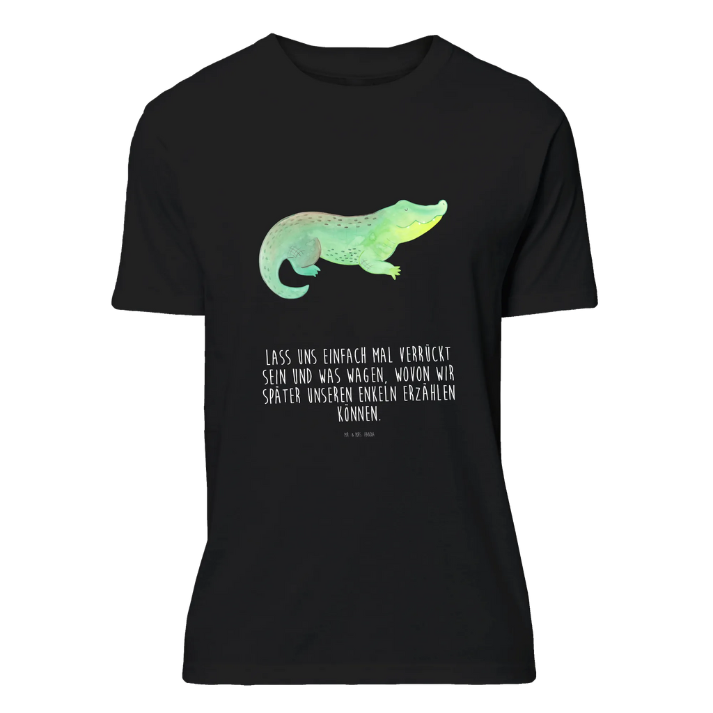 T-Shirt Standard Krokodil Tshirt, Nachthemd, Damen, Lustiges T-Shirt, T-Shirt, Herrn, Schlafshirt, Jubiläum, Shirt, T-Shirt mit Spruch, Junggesellenabschied, Geburstag, Meer, Urlaub, Meerestiere, Reiselust, Abenteuerlust, Freundin, Lieblingsmensch, Verrückt sein, Krokodil, Beste Freundin, Krokodile, Spontan sein