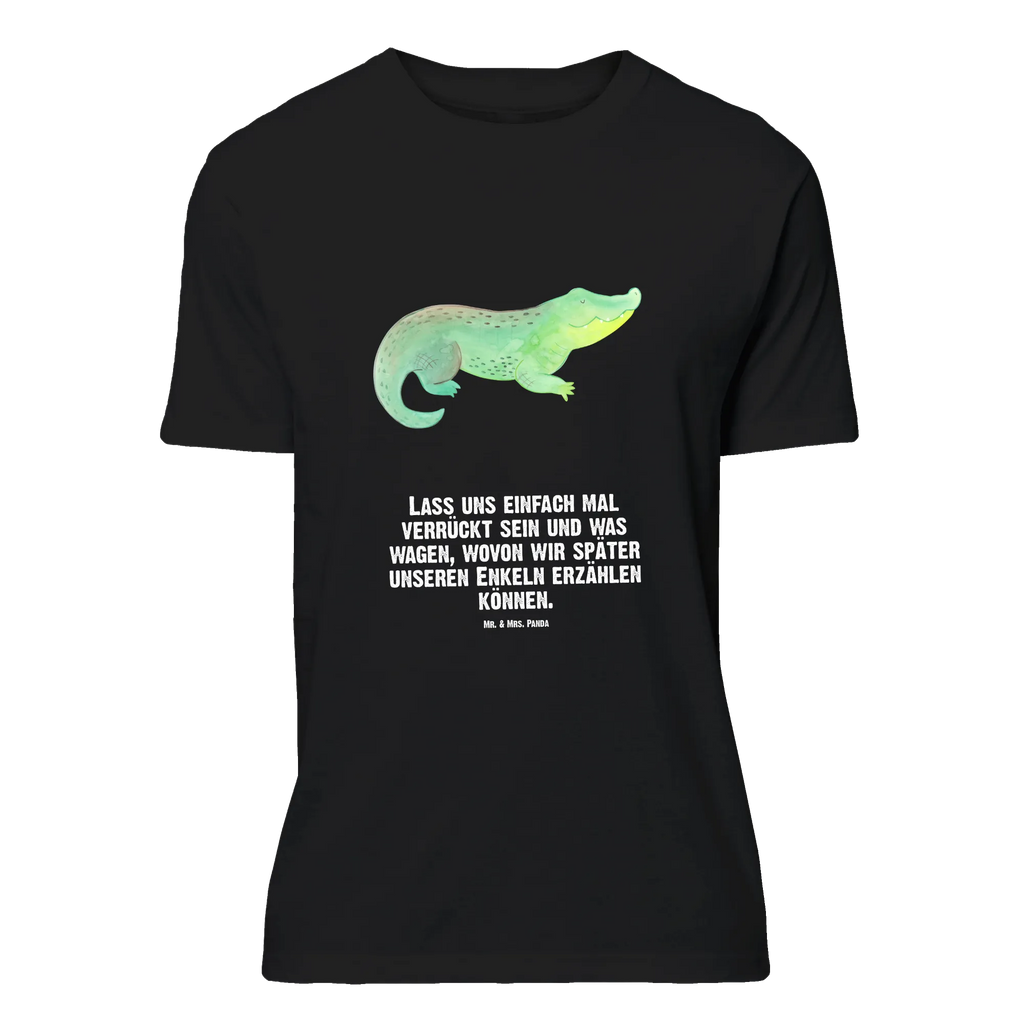 T-Shirt Standard Krokodil Tshirt, Nachthemd, Damen, Lustiges T-Shirt, T-Shirt, Herrn, Schlafshirt, Jubiläum, Shirt, T-Shirt mit Spruch, Junggesellenabschied, Geburstag, Meer, Urlaub, Meerestiere, Reiselust, Abenteuerlust, Freundin, Lieblingsmensch, Verrückt sein, Krokodil, Beste Freundin, Krokodile, Spontan sein