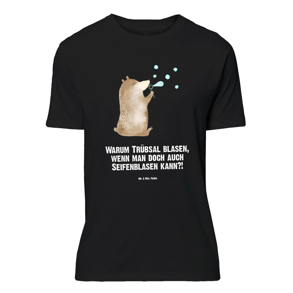 T-Shirt Standard Bär Seifenblasen Lustiges T-Shirt, Herrn, Damen, Junggesellenabschied, Schlafshirt, Jubiläum, Nachthemd, T-Shirt mit Spruch, Shirt, Tshirt, T-Shirt, Geburstag, Bär, Teddybär, Teddy, Seifenblasen Bär Lustig Sein Glücklich Traurig Happy
