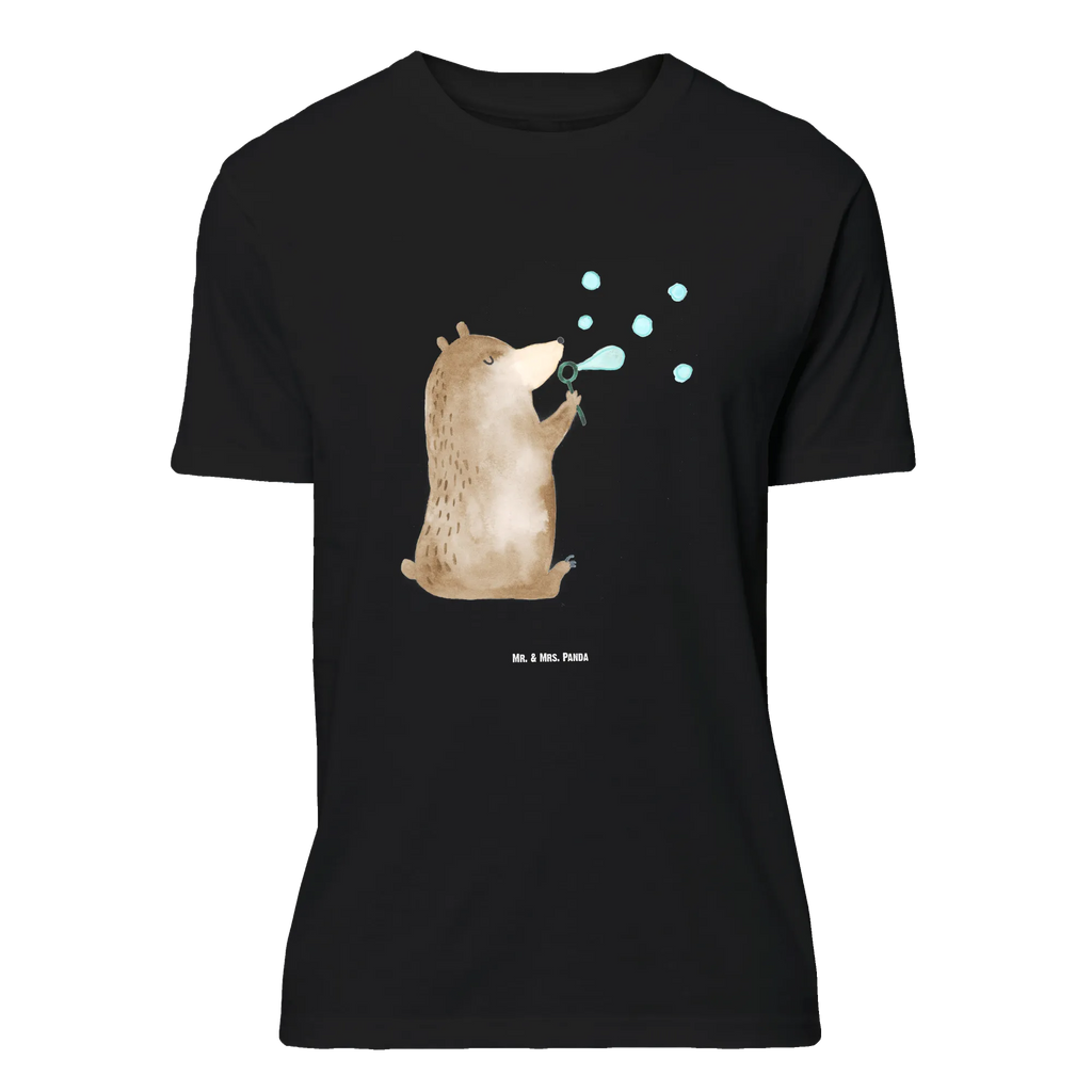 T-Shirt Standard Bär Seifenblasen Lustiges T-Shirt, Herrn, Damen, Junggesellenabschied, Schlafshirt, Jubiläum, Nachthemd, T-Shirt mit Spruch, Shirt, Tshirt, T-Shirt, Geburstag, Bär, Teddybär, Teddy, Seifenblasen Bär Lustig Sein Glücklich Traurig Happy