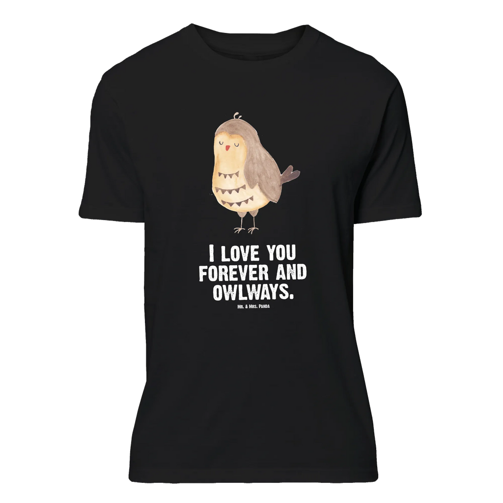 T-Shirt Standard Eule Zufrieden T-Shirt, Schlafshirt, Nachthemd, Lustiges T-Shirt, Junggesellenabschied, Damen, T-Shirt mit Spruch, Herrn, Shirt, Jubiläum, Tshirt, Geburstag, Eule, Wortspiel Lustig, Geschenk Hochzeitstag, Romantisch, Liebe Spruch, Owl, Eule Spruch, Spruch schön, Eule Deko