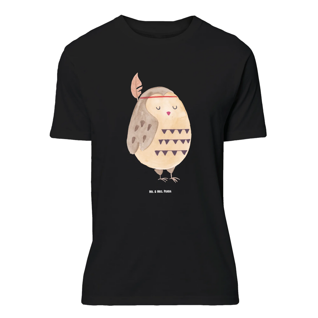 T-Shirt Standard Eule Federschmuck T-Shirt mit Spruch, Herrn, Jubiläum, Geburstag, Shirt, Schlafshirt, Junggesellenabschied, Damen, Lustiges T-Shirt, Tshirt, T-Shirt, Nachthemd, Eule, Das Leben Ist Ein Abenteuer, Owl, Federschmuck, Dekoration, Reisespruch, Eule Deko