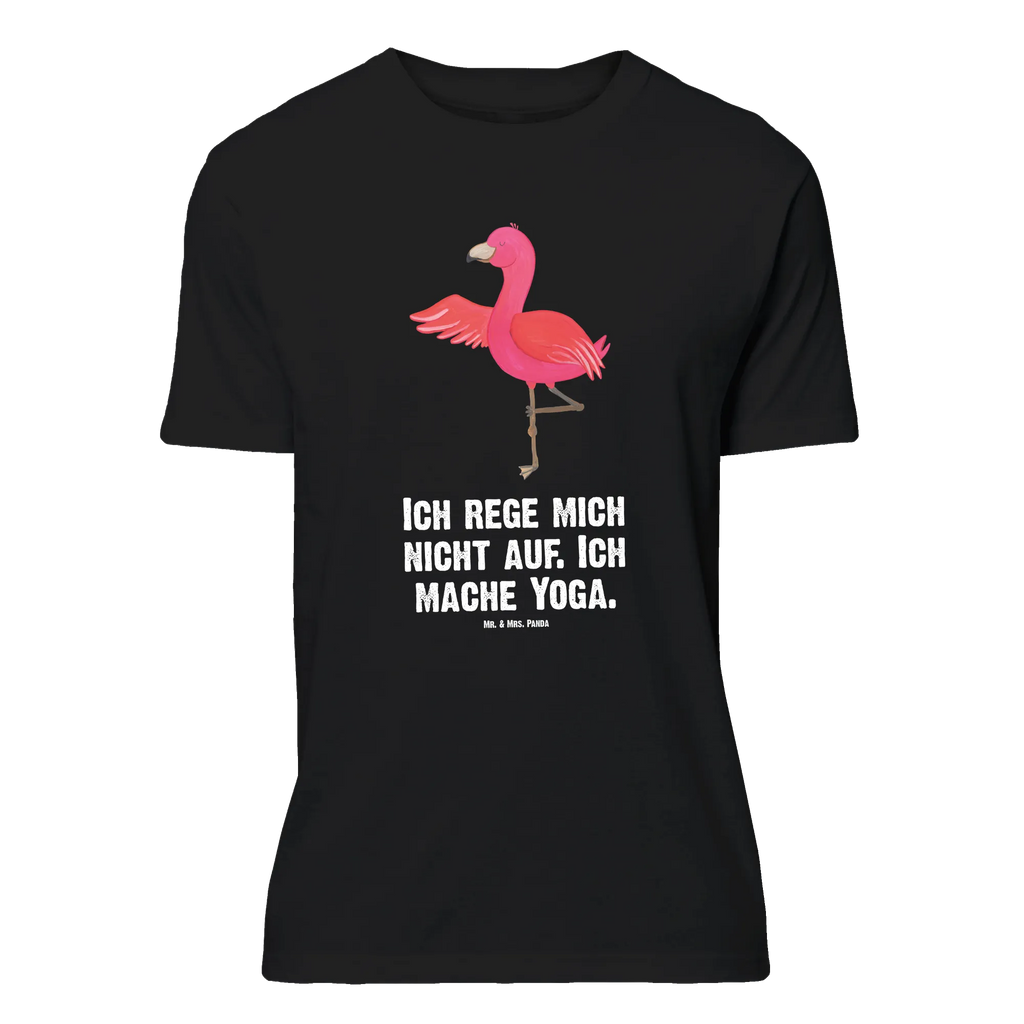 T-Shirt Standard Flamingo Yoga Damen, Männer, Jubiläum, Lustiges T-Shirt, Herrn, Tshirt, T-Shirt, Party, Geburstag, Shirt, Frauen, Sprüche, T-Shirt mit Spruch, Schlafshirt, Nachthemd, Junggesellenabschied, Flamingo, Yoga-Übung, Achtsamkeit, Entspannung, Vogel, Tiefenentspannung, Yoga, Ärger, Aufregen, Namaste