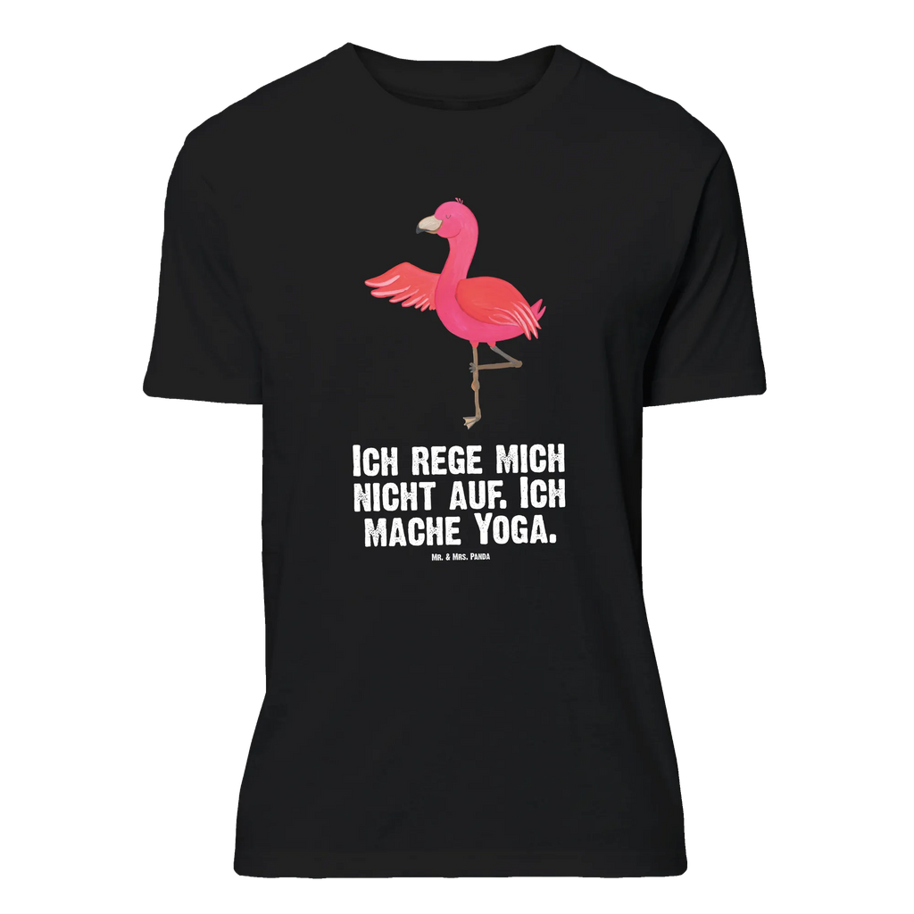 T-Shirt Standard Flamingo Yoga Damen, Männer, Jubiläum, Lustiges T-Shirt, Herrn, Tshirt, T-Shirt, Party, Geburstag, Shirt, Frauen, Sprüche, T-Shirt mit Spruch, Schlafshirt, Nachthemd, Junggesellenabschied, Flamingo, Yoga-Übung, Achtsamkeit, Entspannung, Vogel, Tiefenentspannung, Yoga, Ärger, Aufregen, Namaste