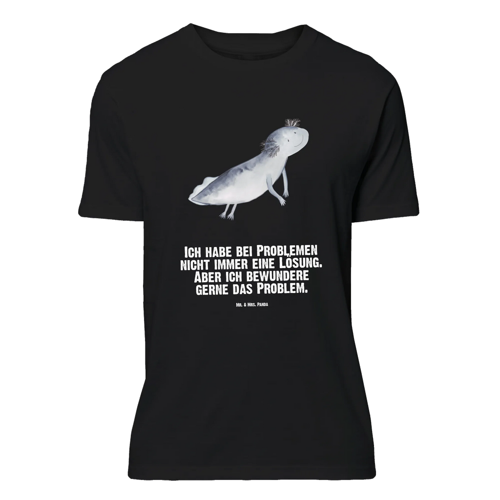 T-Shirt Standard Axolotl schwimmt Jubiläum, Herrn, T-Shirt mit Spruch, Geburstag, T-Shirt, Shirt, Lustiges T-Shirt, Nachthemd, Tshirt, Junggesellenabschied, Schlafshirt, Damen, Molch, Axolotl, Lurche, Problem, Lösungen, Axolot, Probleme, Lurch, Schwanzlurch, Motivation