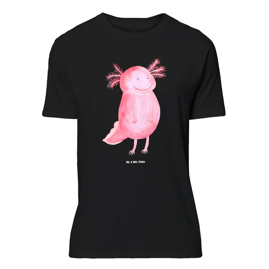 T-Shirt Standard Axolotl glücklich Nachthemd, Lustiges T-Shirt, Geburstag, Junggesellenabschied, Schlafshirt, T-Shirt, Jubiläum, Damen, Shirt, Tshirt, T-Shirt mit Spruch, Herrn, Axolotl, Molch, Motivation, Axolot, Lurche, Lurch, Gute Laune, Schwanzlurch