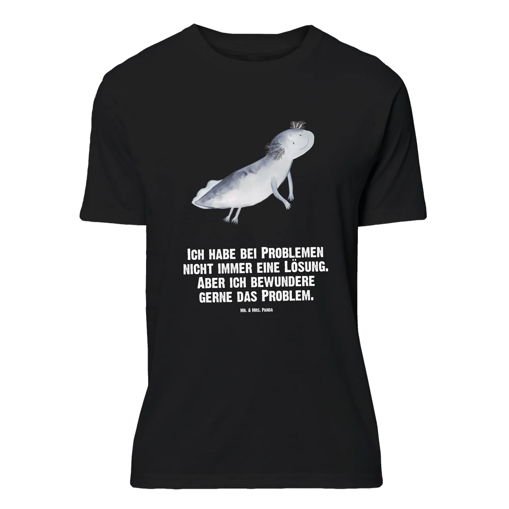 T-Shirt Standard Axolotl schwimmt Jubiläum, Herrn, T-Shirt mit Spruch, Geburstag, T-Shirt, Shirt, Lustiges T-Shirt, Nachthemd, Tshirt, Junggesellenabschied, Schlafshirt, Damen, Molch, Axolotl, Lurche, Problem, Lösungen, Axolot, Probleme, Lurch, Schwanzlurch, Motivation