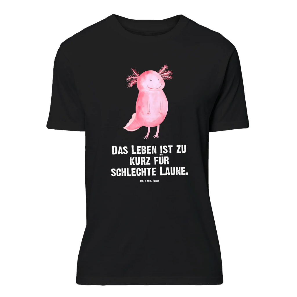 T-Shirt Standard Axolotl glücklich Nachthemd, Lustiges T-Shirt, Geburstag, Junggesellenabschied, Schlafshirt, T-Shirt, Jubiläum, Damen, Shirt, Tshirt, T-Shirt mit Spruch, Herrn, Axolotl, Molch, Motivation, Axolot, Lurche, Lurch, Gute Laune, Schwanzlurch