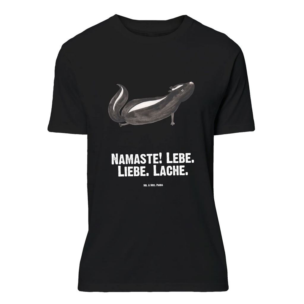 T-Shirt Standard Stinktier Yoga Damen, Shirt, Nachthemd, Jubiläum, T-Shirt, Junggesellenabschied, Herrn, Tshirt, T-Shirt mit Spruch, Geburstag, Lustiges T-Shirt, Schlafshirt, Stinktier, Skunk, Raubtier, Liebe, Stinki, Wildtier, Lebe, Stinker, Lache, Namaste, Yoga
