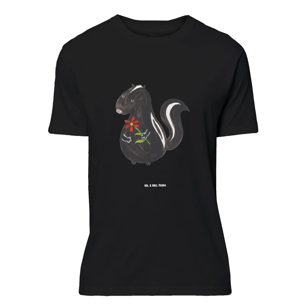 T-Shirt Standard Stinktier Blume Jubiläum, Lustiges T-Shirt, Tshirt, Junggesellenabschied, T-Shirt mit Spruch, Herrn, Schlafshirt, Geburstag, Nachthemd, Damen, T-Shirt, Shirt, Stinktier, Skunk, Raubtier, Träume, Stinker, Stinki, Verträumt, Tagträumer, Dreams, Wildtier