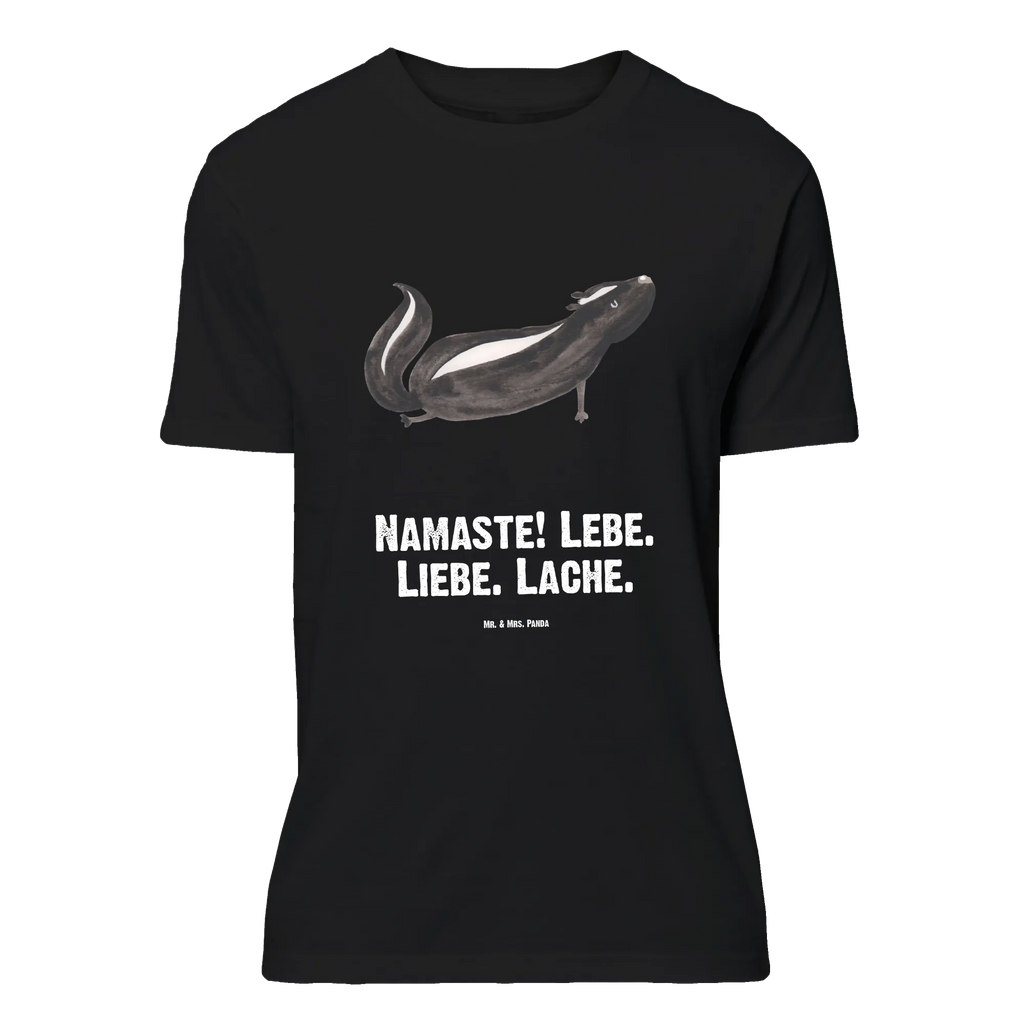 T-Shirt Standard Stinktier Yoga Damen, Shirt, Nachthemd, Jubiläum, T-Shirt, Junggesellenabschied, Herrn, Tshirt, T-Shirt mit Spruch, Geburstag, Lustiges T-Shirt, Schlafshirt, Stinktier, Skunk, Raubtier, Liebe, Stinki, Wildtier, Lebe, Stinker, Lache, Namaste, Yoga