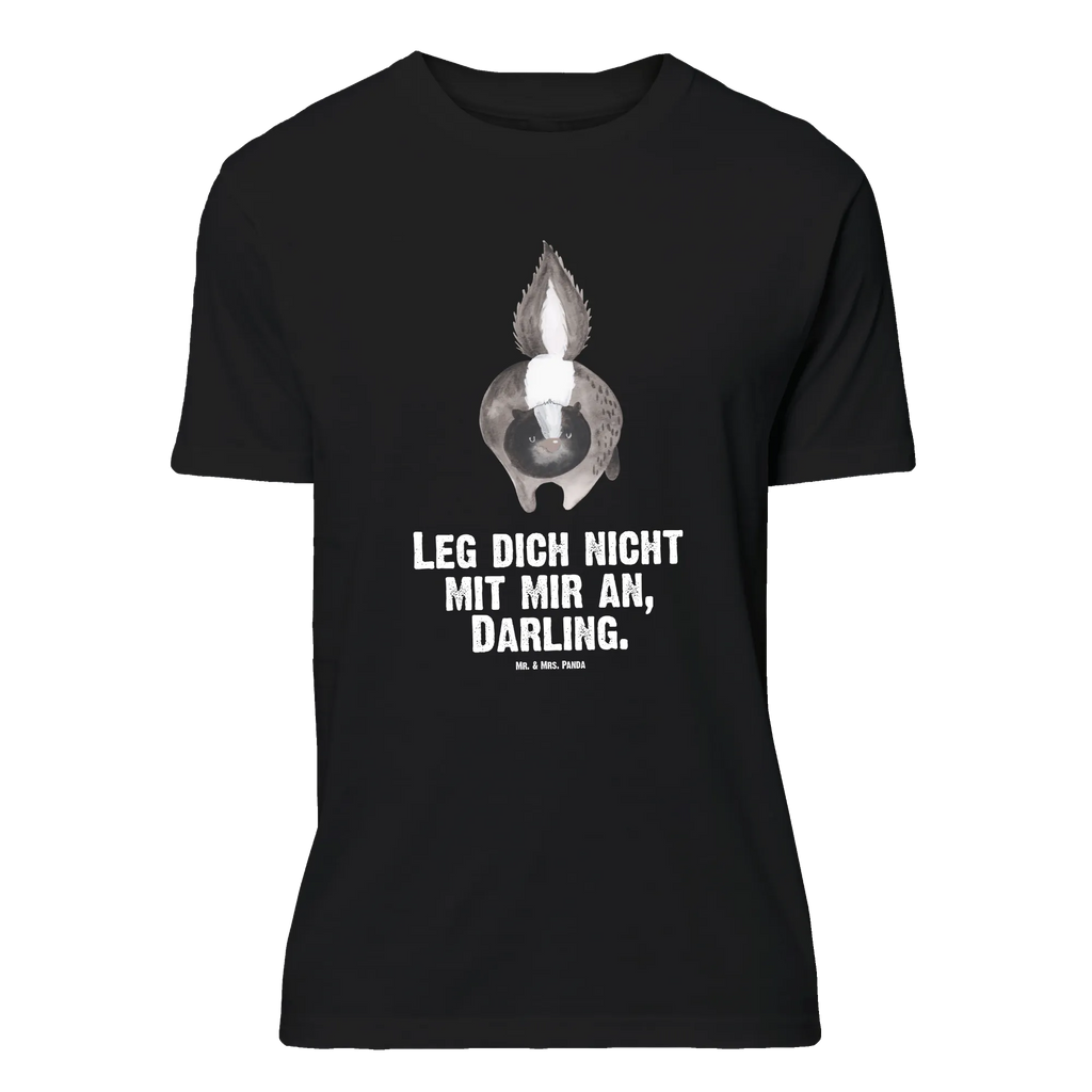 T-Shirt Standard Stinktier Angriff Nachthemd, Lustiges T-Shirt, Shirt, Jubiläum, T-Shirt mit Spruch, Junggesellenabschied, Geburstag, Herrn, Damen, T-Shirt, Schlafshirt, Tshirt, Stinktier, Skunk, Drohung, Stinki, wütend, Raubtier, Wildtier, Stinker