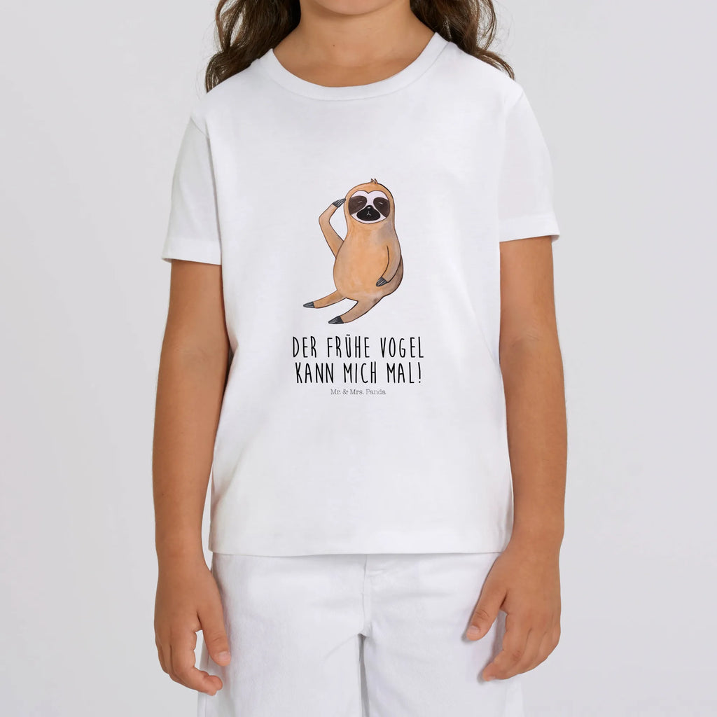 Organic Kinder T-Shirt Faultier Vogel zeigen Kinder T-Shirt, Kinder T-Shirt Jungen, Kinder T-Shirt Mädchen, Faultier Geschenk, Faultier, Faultier Deko, Morgenmuffel, Faultiere, Frühaufsteher, Der Frühe Vogel, Faultierwelt, faul, Vogel, Spinner, Lieblingstier, Früher Vogel