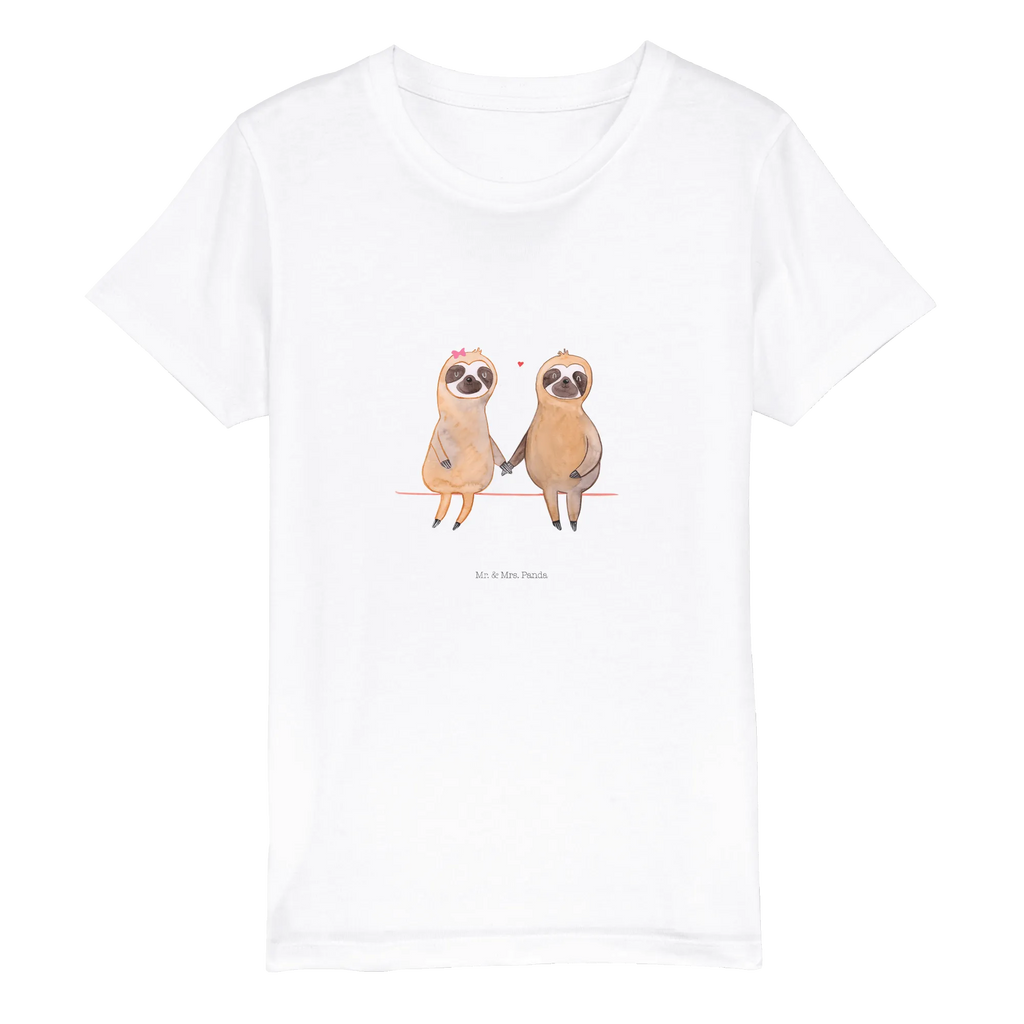 Organic Kids T-Shirt sloth pair Sloth, sloth, trend animal, love, lazy, relax, favourite animal, sloth love, in love, together, sloth couple, lovers, engaged