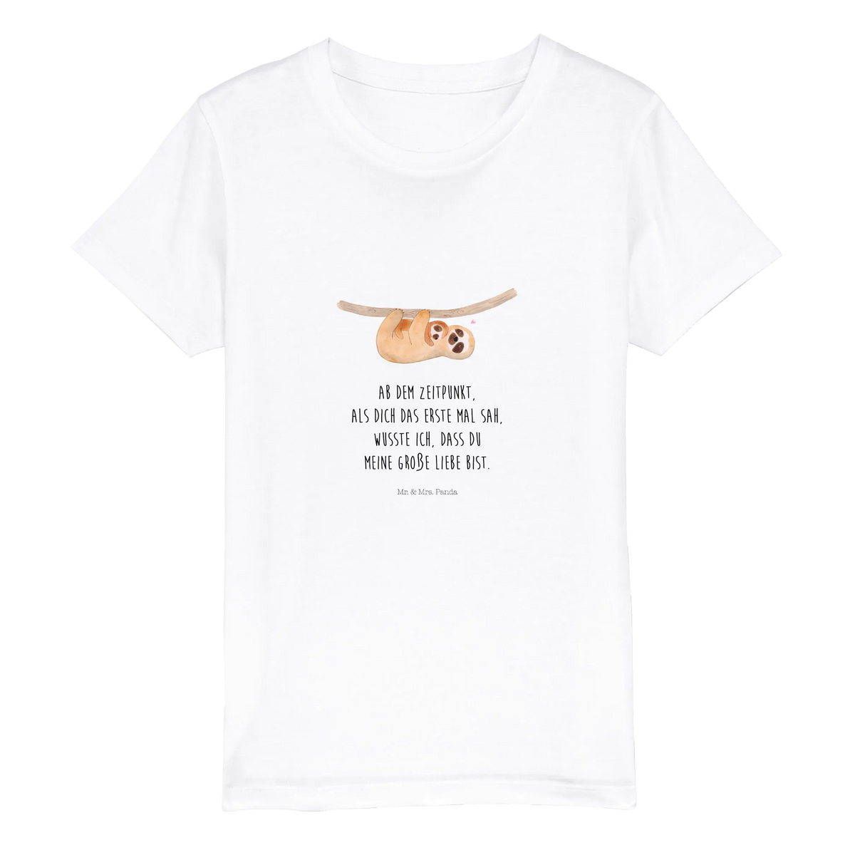 Organic Kinder T-Shirt Faultier Kind