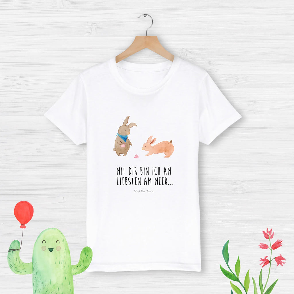 Organic Kinder T-Shirt Hasen Muschel Kinder T-Shirt, Kinder T-Shirt Mädchen, Kinder T-Shirt Jungen, Vatertag, Mama, Bruder, Schwester, Familie, Opa, Papa, Oma, Muttertag, Best Friends, Meer, Muscheln Sammeln, Freundin, Muscheln, Beste Freundin, Hasen, Freundinnen, BFF