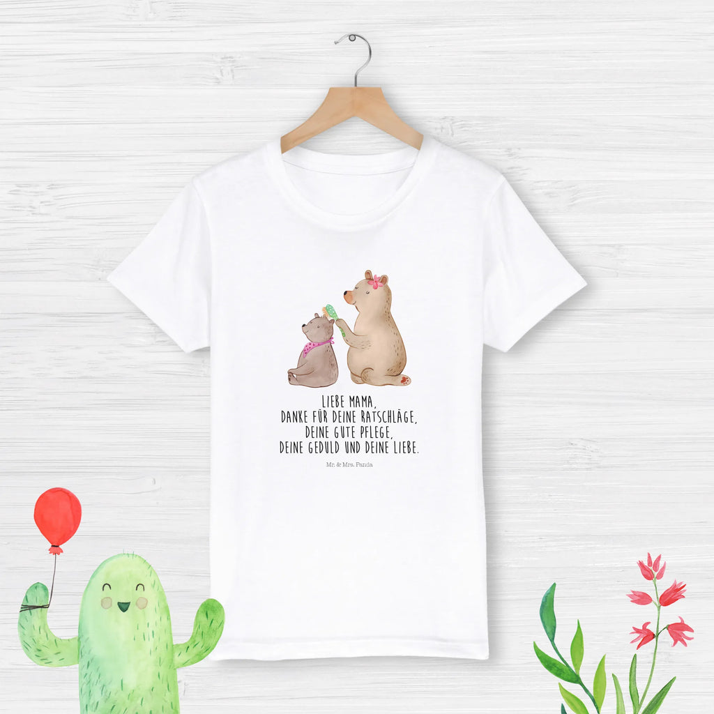 Organic Kinder T-Shirt Bär mit Kind Kinder T-Shirt Mädchen, Kinder T-Shirt, Kinder T-Shirt Jungen, Familie, Vatertag, Muttertag, Bruder, Schwester, Mama, Papa, Oma, Opa, Mutti, Mutter, Geschenk