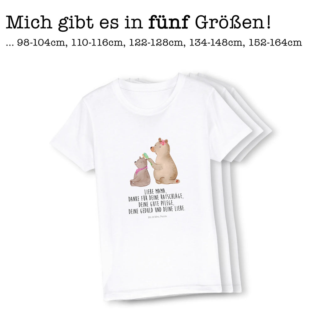 Organic Kinder T-Shirt Bär mit Kind Kinder T-Shirt Mädchen, Kinder T-Shirt, Kinder T-Shirt Jungen, Familie, Vatertag, Muttertag, Bruder, Schwester, Mama, Papa, Oma, Opa, Mutti, Mutter, Geschenk