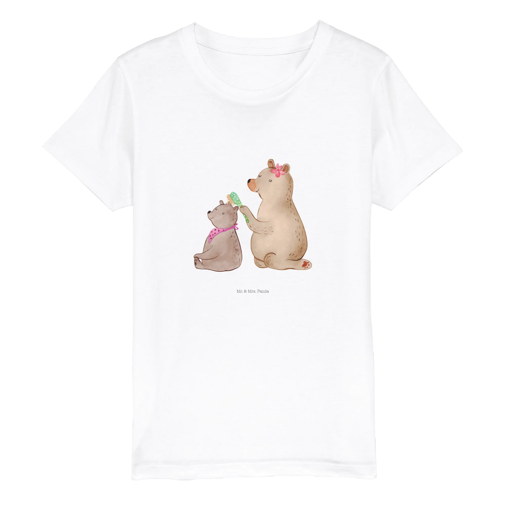 Organic Kinder T-Shirt Bär mit Kind Kinder T-Shirt Mädchen, Kinder T-Shirt, Kinder T-Shirt Jungen, Familie, Vatertag, Muttertag, Bruder, Schwester, Mama, Papa, Oma, Opa, Mutti, Mutter, Geschenk