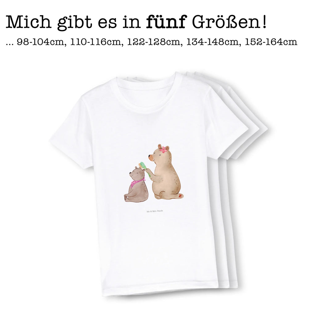 Organic Kinder T-Shirt Bär mit Kind Kinder T-Shirt Mädchen, Kinder T-Shirt, Kinder T-Shirt Jungen, Familie, Vatertag, Muttertag, Bruder, Schwester, Mama, Papa, Oma, Opa, Mutti, Mutter, Geschenk