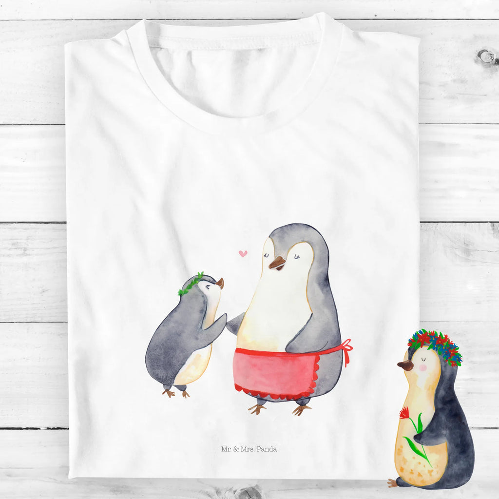 Organic Kinder T-Shirt Pinguin mit Kind Kinder T-Shirt Mädchen, Kinder T-Shirt Jungen, Kinder T-Shirt, Oma, Bruder, Muttertag, Vatertag, Papa, Familie, Mama, Opa, Schwester, Mutter, Geburststag, Mami, Geschenk, Mutti