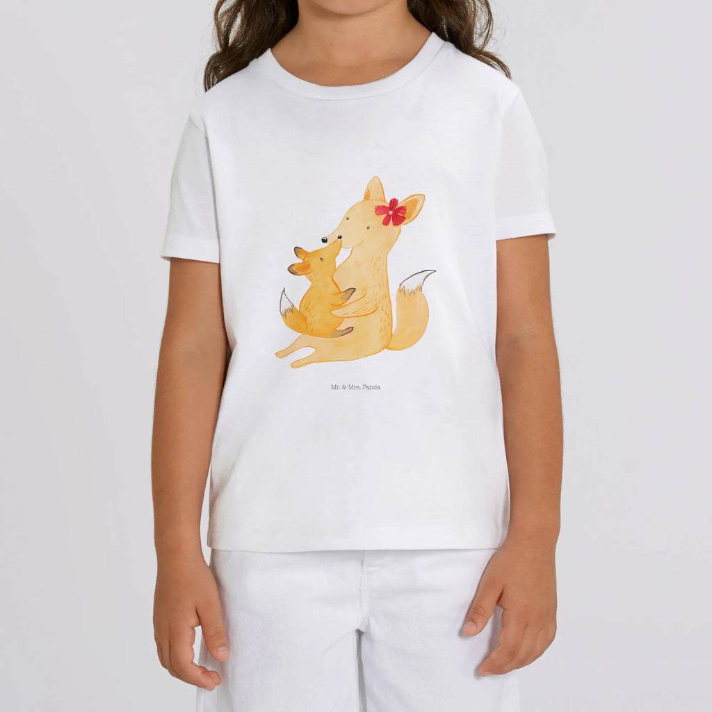 Organic Kinder T-Shirt Fuchs Mama Kinder T-Shirt Jungen, Kinder T-Shirt Mädchen, Kinder T-Shirt, Oma, Bruder, Muttertag, Vatertag, Papa, Familie, Mama, Opa, Schwester, Lieblingstochter, Tochter, Geschenk, Beste Tochter, Mutter