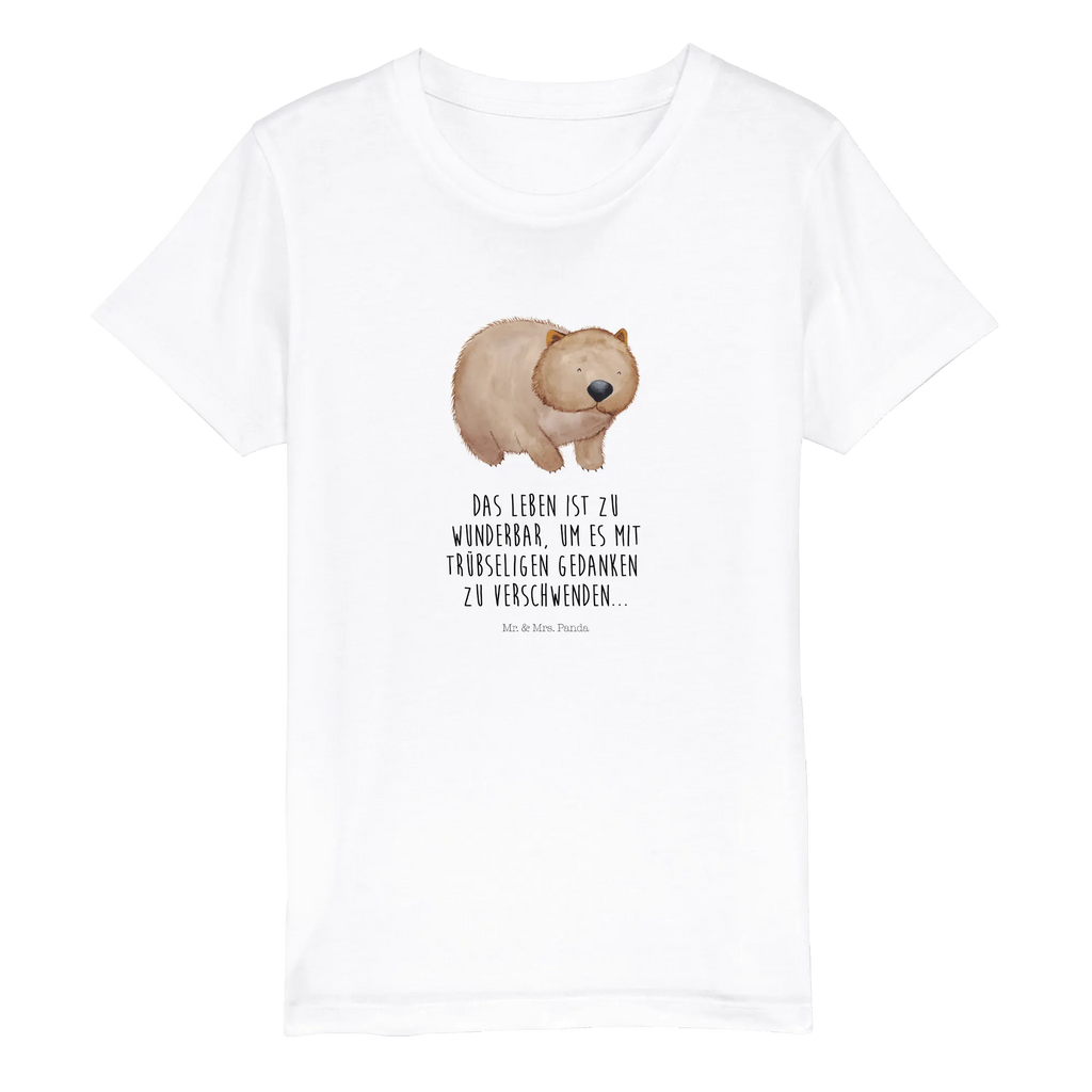 Organic Kids T-Shirt Wombat Kinder T-Shirt Mädchen, Kinder T-Shirt, Kinder T-Shirt Jungen, Gute Laune, Tiere, Tiermotive, Lustige Sprüche, Wombat, Spruch, Motivation, Das Leben Ist schön, Australien
