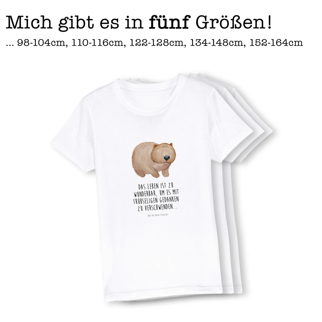Organic Kids T-Shirt Wombat Kinder T-Shirt Mädchen, Kinder T-Shirt, Kinder T-Shirt Jungen, Gute Laune, Tiere, Tiermotive, Lustige Sprüche, Wombat, Spruch, Motivation, Das Leben Ist schön, Australien