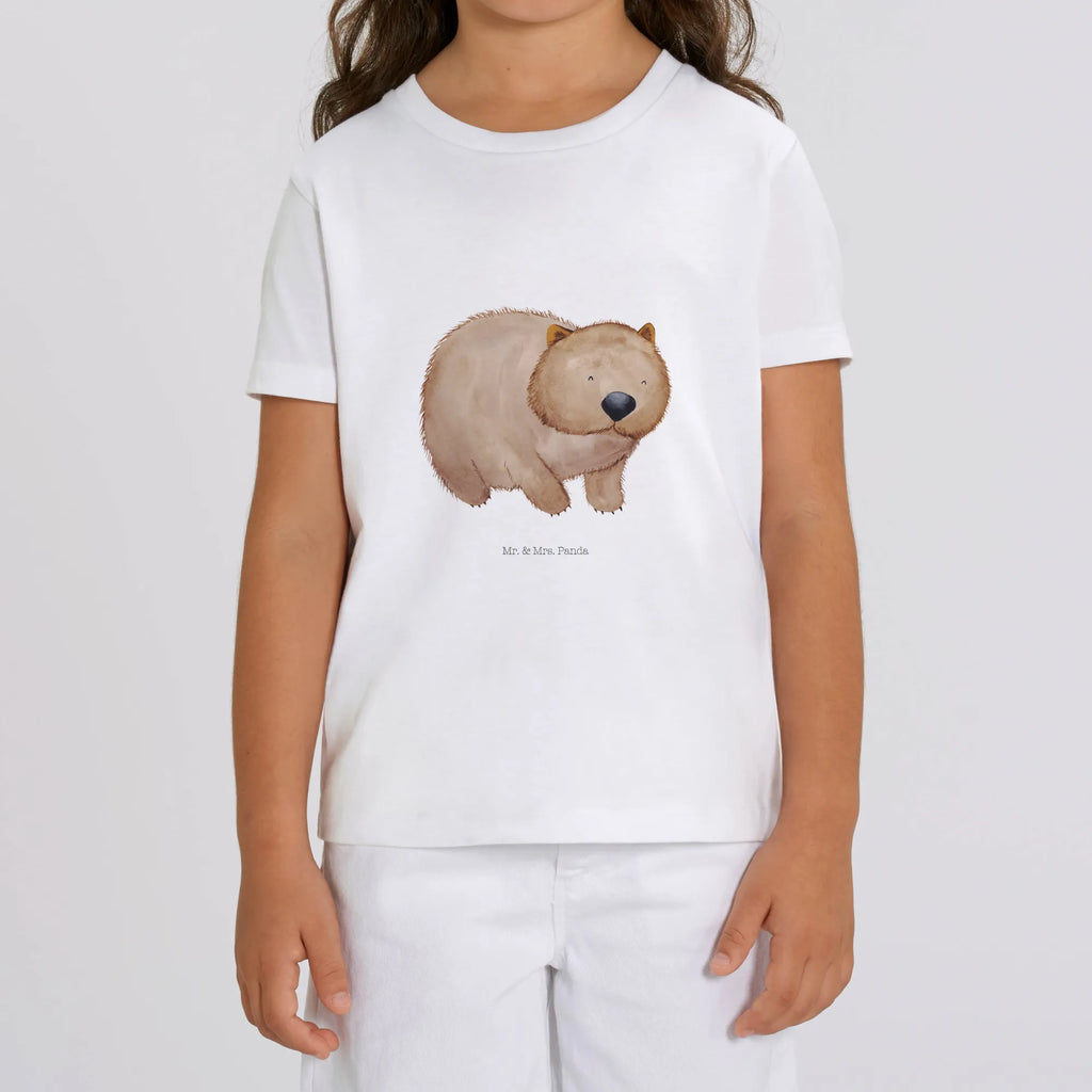 Organic Kids T-Shirt Wombat Kinder T-Shirt Mädchen, Kinder T-Shirt, Kinder T-Shirt Jungen, Gute Laune, Tiere, Tiermotive, Lustige Sprüche, Wombat, Spruch, Motivation, Das Leben Ist schön, Australien
