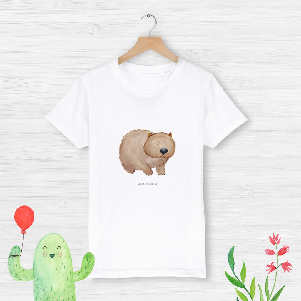 Organic Kids T-Shirt Wombat Kinder T-Shirt Mädchen, Kinder T-Shirt, Kinder T-Shirt Jungen, Gute Laune, Tiere, Tiermotive, Lustige Sprüche, Wombat, Spruch, Motivation, Das Leben Ist schön, Australien