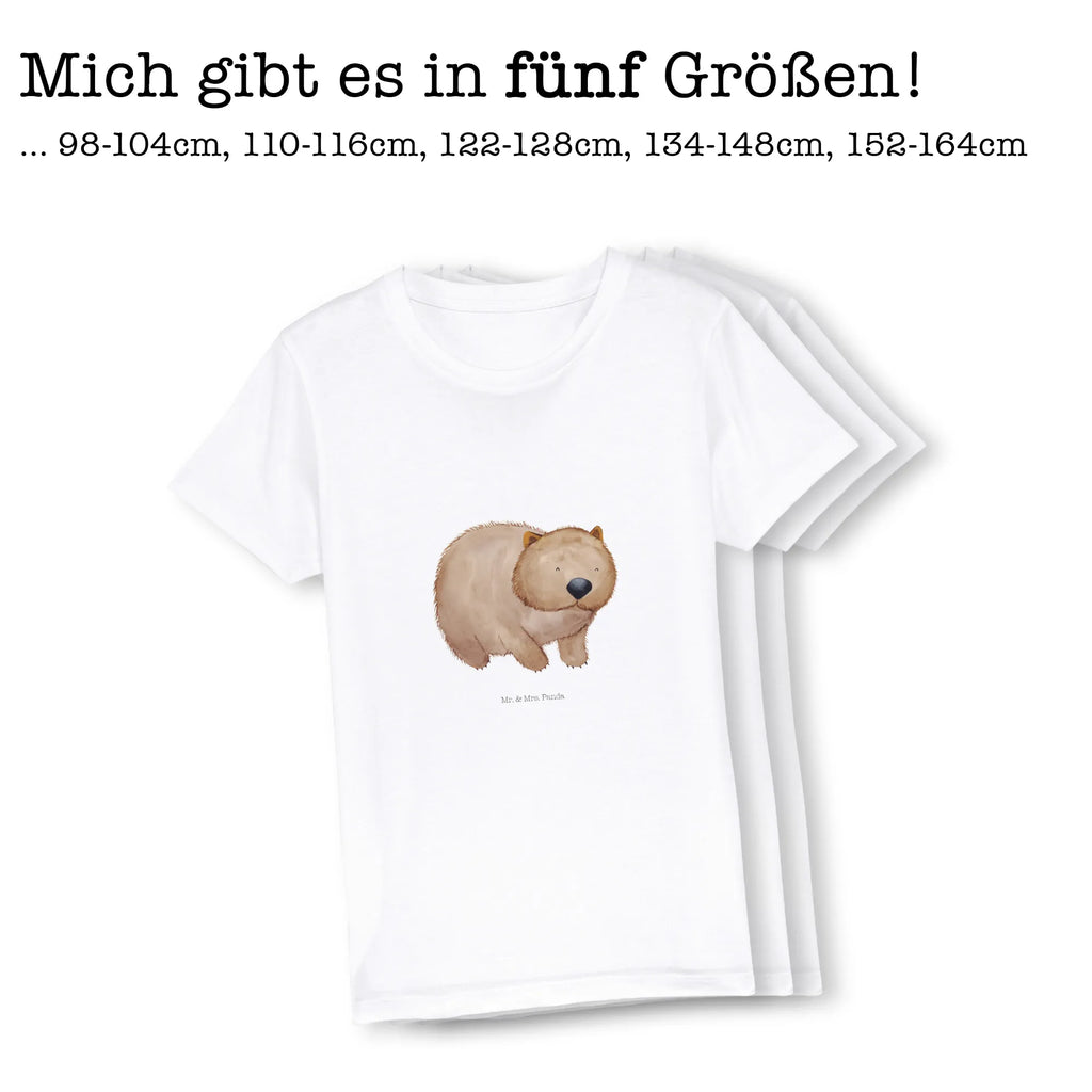 Organic Kids T-Shirt Wombat Kinder T-Shirt Mädchen, Kinder T-Shirt, Kinder T-Shirt Jungen, Gute Laune, Tiere, Tiermotive, Lustige Sprüche, Wombat, Spruch, Motivation, Das Leben Ist schön, Australien