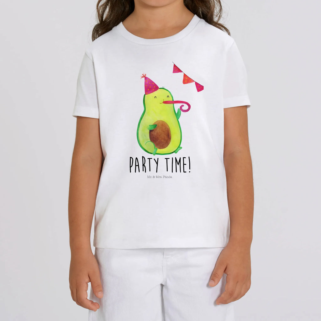 Organic Kids T-Shirt avocado party time Kinder T-Shirt Jungen, Kinder T-Shirt Mädchen, Kinder T-Shirt, Gesund, Avocado, Veggie, Vegan
