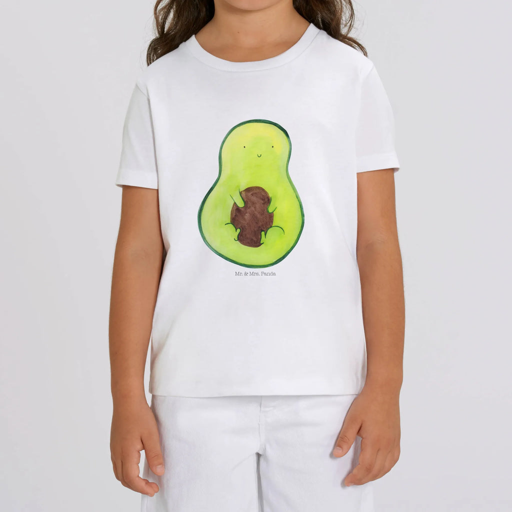 Organic Kinder T-Shirt Avocado Kern Kinder T-Shirt Mädchen, Kinder T-Shirt Jungen, Kinder T-Shirt, Gesund, Avocado, Veggie, Vegan, Avocadokern, Spruch Leben, Avokado, Kern, Pflanze