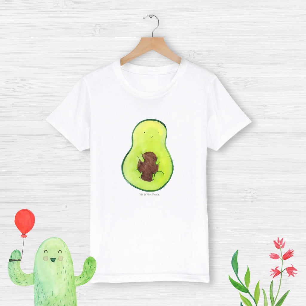 Organic Kinder T-Shirt Avocado Kern Kinder T-Shirt Mädchen, Kinder T-Shirt Jungen, Kinder T-Shirt, Gesund, Avocado, Veggie, Vegan, Avocadokern, Spruch Leben, Avokado, Kern, Pflanze