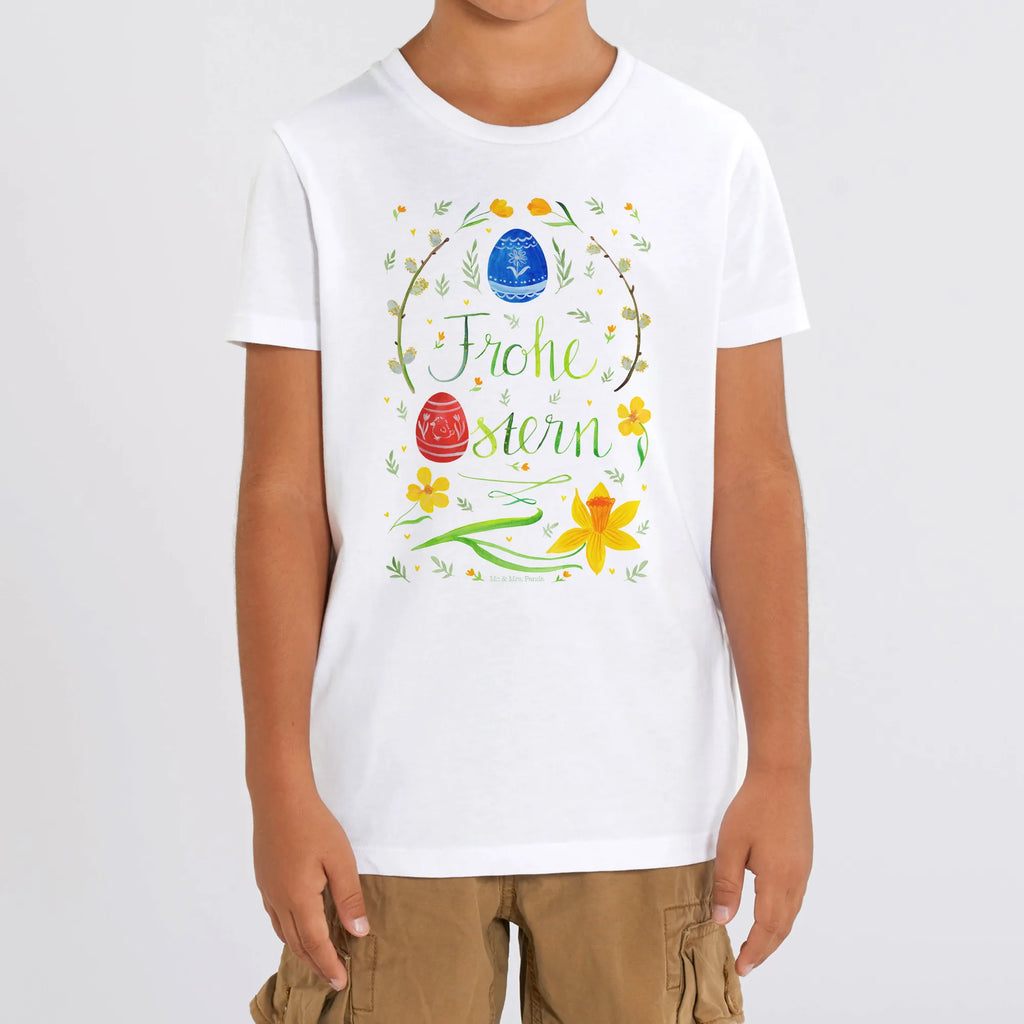 Organic Kinder T-Shirt Frohe Ostern Kinder T-Shirt Jungen, Kinder T-Shirt Mädchen, Kinder T-Shirt, Osterdeko, Ostern Kinder, Ostergeschenke Kinder, Ostern Geschenk, Geschenke zu Ostern, Ostergeschenke, Ostern, Osternest, Osterhase, Osterblume, Weidenkätzchen. Lettering, Bemalte Ostereier, Frohe Ostern, Ostergrüße, Osterei