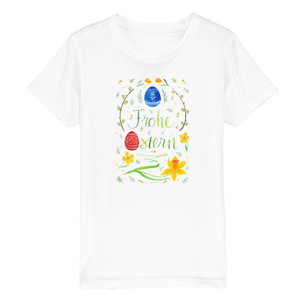 Organic Kinder T-Shirt Frohe Ostern Kinder T-Shirt Jungen, Kinder T-Shirt Mädchen, Kinder T-Shirt, Osterdeko, Ostern Kinder, Ostergeschenke Kinder, Ostern Geschenk, Geschenke zu Ostern, Ostergeschenke, Ostern, Osternest, Osterhase, Osterblume, Weidenkätzchen. Lettering, Bemalte Ostereier, Frohe Ostern, Ostergrüße, Osterei