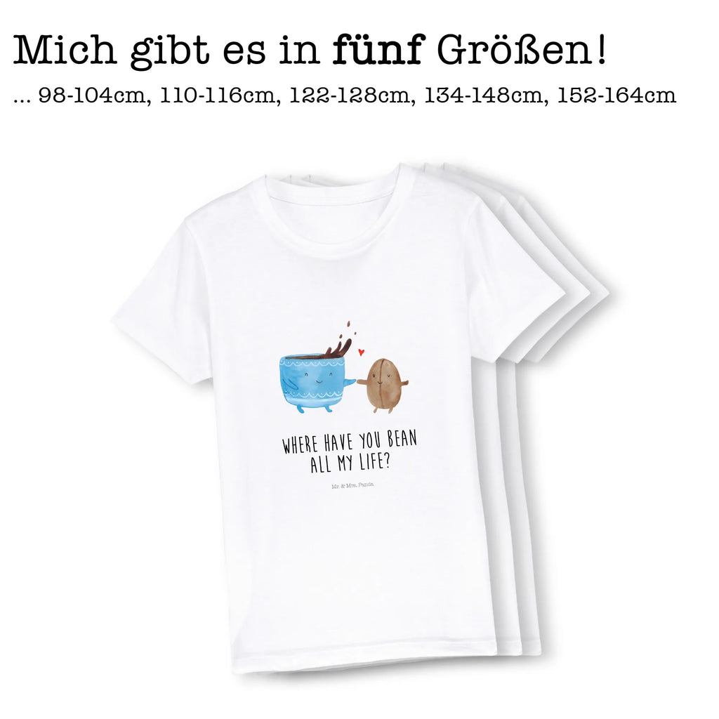 Organic Kinder T-Shirt Kaffee Bohne Kinder T-Shirt Mädchen, Kinder T-Shirt Jungen, Kinder T-Shirt, Gute Laune, Tiere, Tiermotive, Lustige Sprüche, Genuss, Zufriedenheit, Kaffee, Kaffeebohne, Glück
