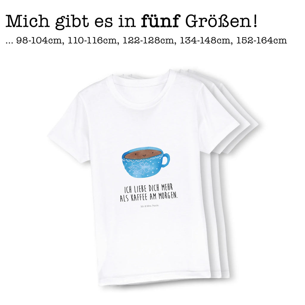 Organic Kinder T-Shirt Kaffee Tasse Kinder T-Shirt Jungen, Kinder T-Shirt Mädchen, Kinder T-Shirt, Gute Laune, Tiere, Tiermotive, Lustige Sprüche, Kaffee, Glücklich, Tasse, Genuss, Geschmack, Liebe