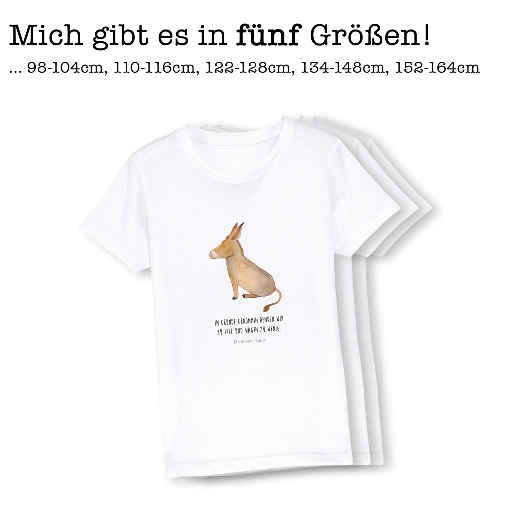 Organic Kids T-Shirt Donkey Kinder T-Shirt Mädchen, Kinder T-Shirt, Kinder T-Shirt Jungen, Gute Laune, Tiermotive, Tiere, Lustige Sprüche, Erfolg, Zuversicht, Lebensglück, Ziel, Weisheit, Lebensziel, Esel, Lebensmut, Mut, Tapferkeit, Positive Gedanken
