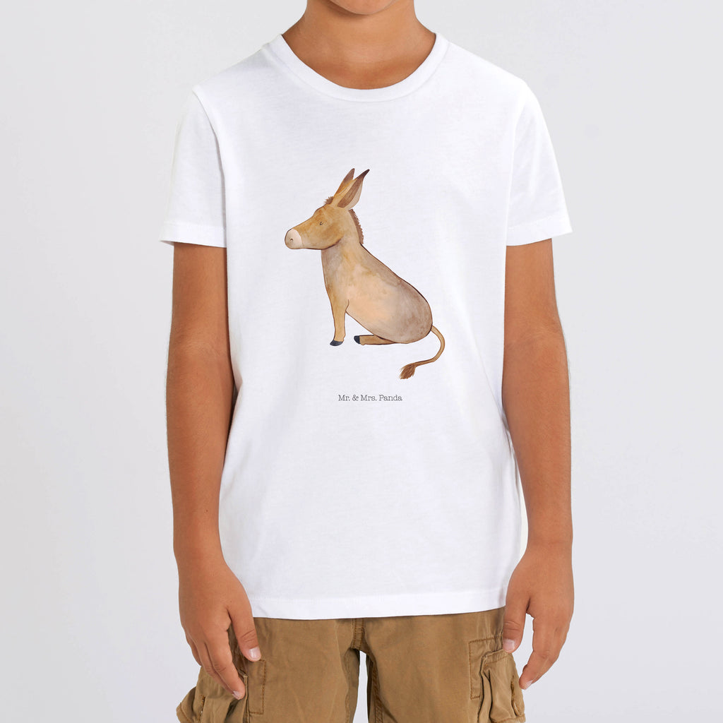 Organic Kids T-Shirt Donkey Kinder T-Shirt Mädchen, Kinder T-Shirt, Kinder T-Shirt Jungen, Gute Laune, Tiermotive, Tiere, Lustige Sprüche, Erfolg, Zuversicht, Lebensglück, Ziel, Weisheit, Lebensziel, Esel, Lebensmut, Mut, Tapferkeit, Positive Gedanken
