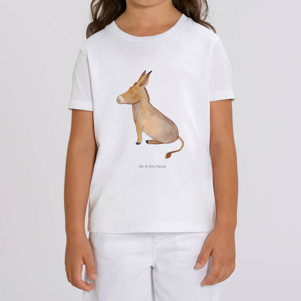 Organic Kids T-Shirt Donkey Kinder T-Shirt Mädchen, Kinder T-Shirt, Kinder T-Shirt Jungen, Gute Laune, Tiermotive, Tiere, Lustige Sprüche, Erfolg, Zuversicht, Lebensglück, Ziel, Weisheit, Lebensziel, Esel, Lebensmut, Mut, Tapferkeit, Positive Gedanken
