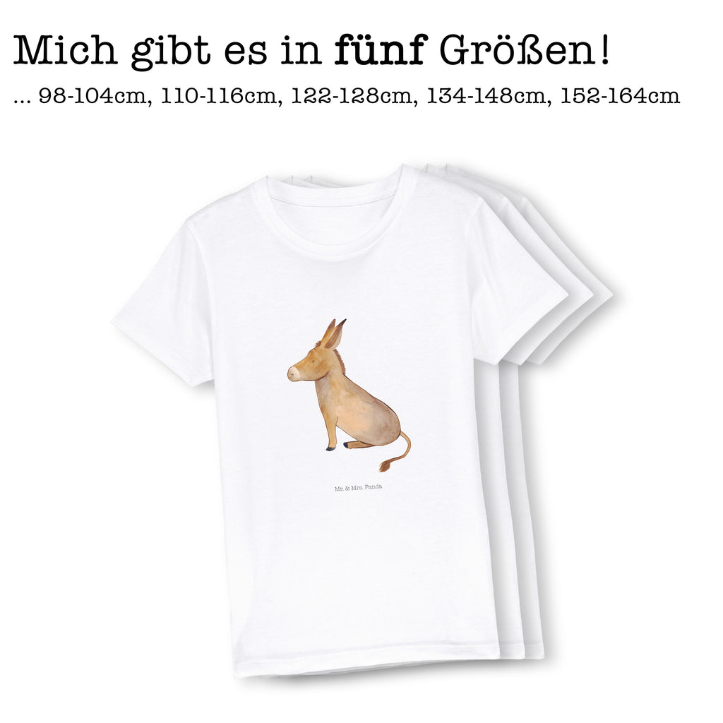 Organic Kids T-Shirt Donkey Kinder T-Shirt Mädchen, Kinder T-Shirt, Kinder T-Shirt Jungen, Gute Laune, Tiermotive, Tiere, Lustige Sprüche, Erfolg, Zuversicht, Lebensglück, Ziel, Weisheit, Lebensziel, Esel, Lebensmut, Mut, Tapferkeit, Positive Gedanken