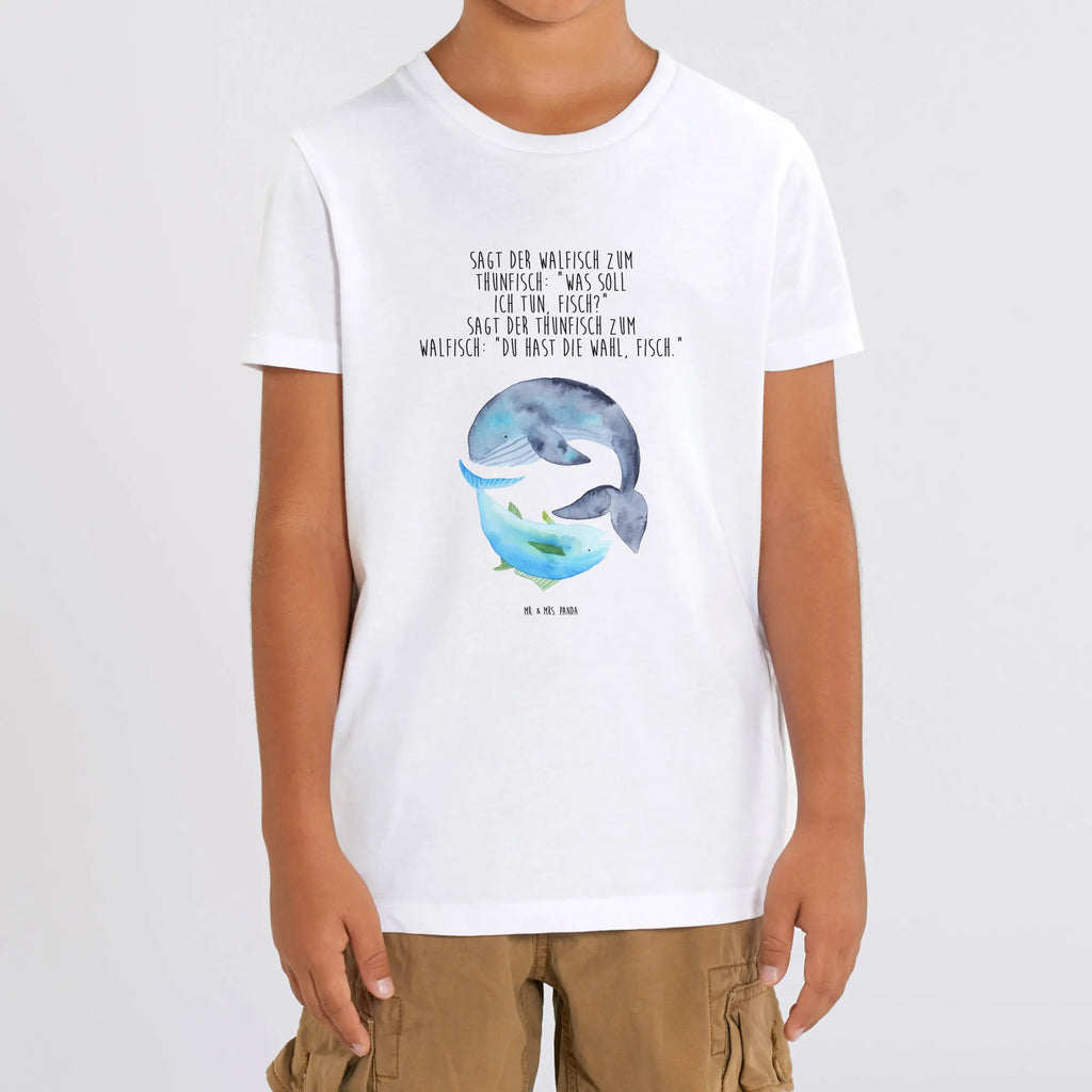 Organic Kinder T-Shirt Walfisch Thunfisch Kinder T-Shirt Jungen, Kinder T-Shirt, Kinder T-Shirt Mädchen, Gute Laune, Tiere, Tiermotive, Lustige Sprüche, Wal, Spruch Lustig, Witz, Spruch Des Tages, Tunfisch, Flachwitz Geschenk, Wahl, Wortwitz Lustig, Flachwitz