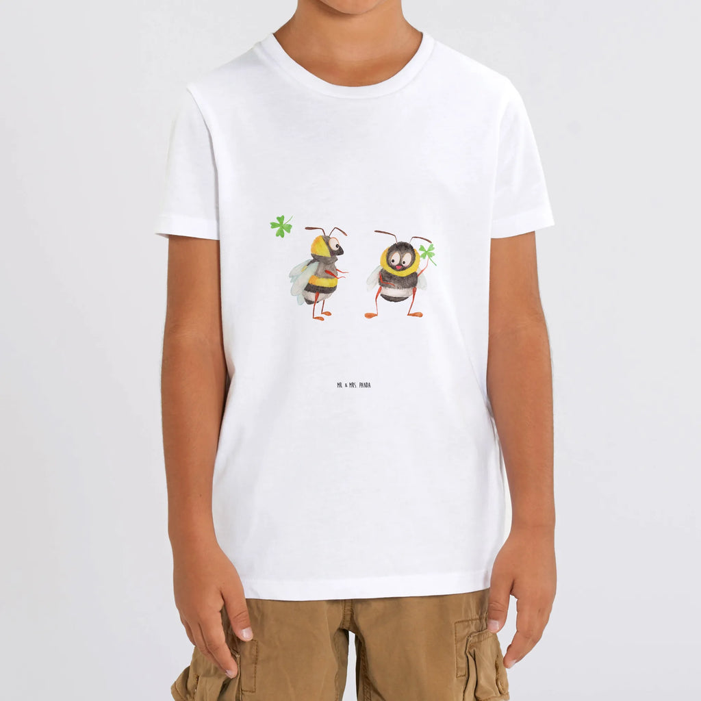 Organic Kids T-Shirt bumblebees shamrock Kinder T-Shirt, Kinder T-Shirt Jungen, Kinder T-Shirt Mädchen, Gute Laune, Tiere, Tiermotive, Lustige Sprüche, Biene, Biene Deko, glücklich sein, Hummel, Spruch Fröhlich, Spruch schön, Spruch Positiv, glücklich Werden