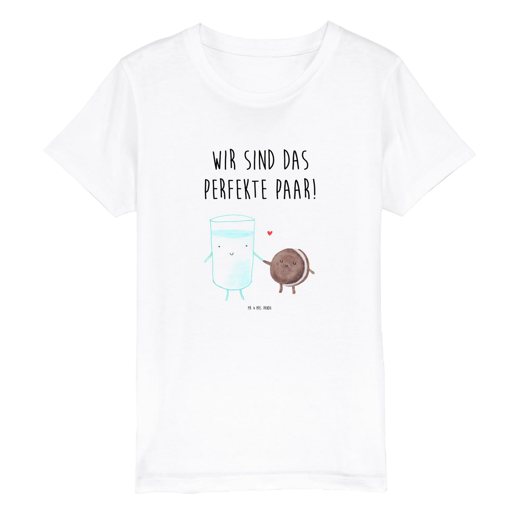Organic Kinder T-Shirt Milch Keks Kinder T-Shirt, Kinder T-Shirt Jungen, Kinder T-Shirt Mädchen, Gute Laune, Tiere, Tiermotive, lustige Sprüche, Kaffee, Milch, Einladung Frühstück, Keks, perfektes Paar, romantisch, Milk, Cookie, Motiv süß, Kekse