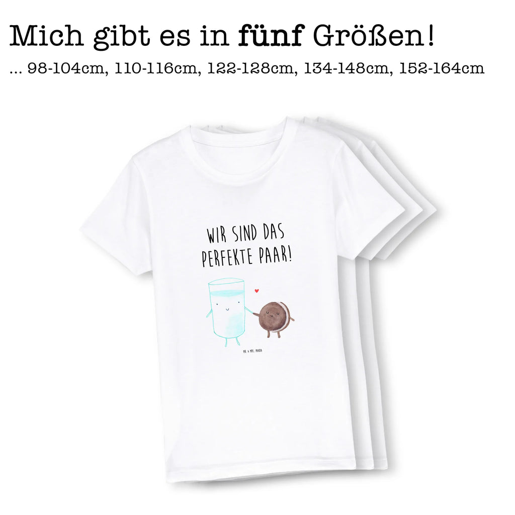 Organic Kinder T-Shirt Milch Keks Kinder T-Shirt, Kinder T-Shirt Jungen, Kinder T-Shirt Mädchen, Gute Laune, Tiere, Tiermotive, lustige Sprüche, Kaffee, Milch, Einladung Frühstück, Keks, perfektes Paar, romantisch, Milk, Cookie, Motiv süß, Kekse